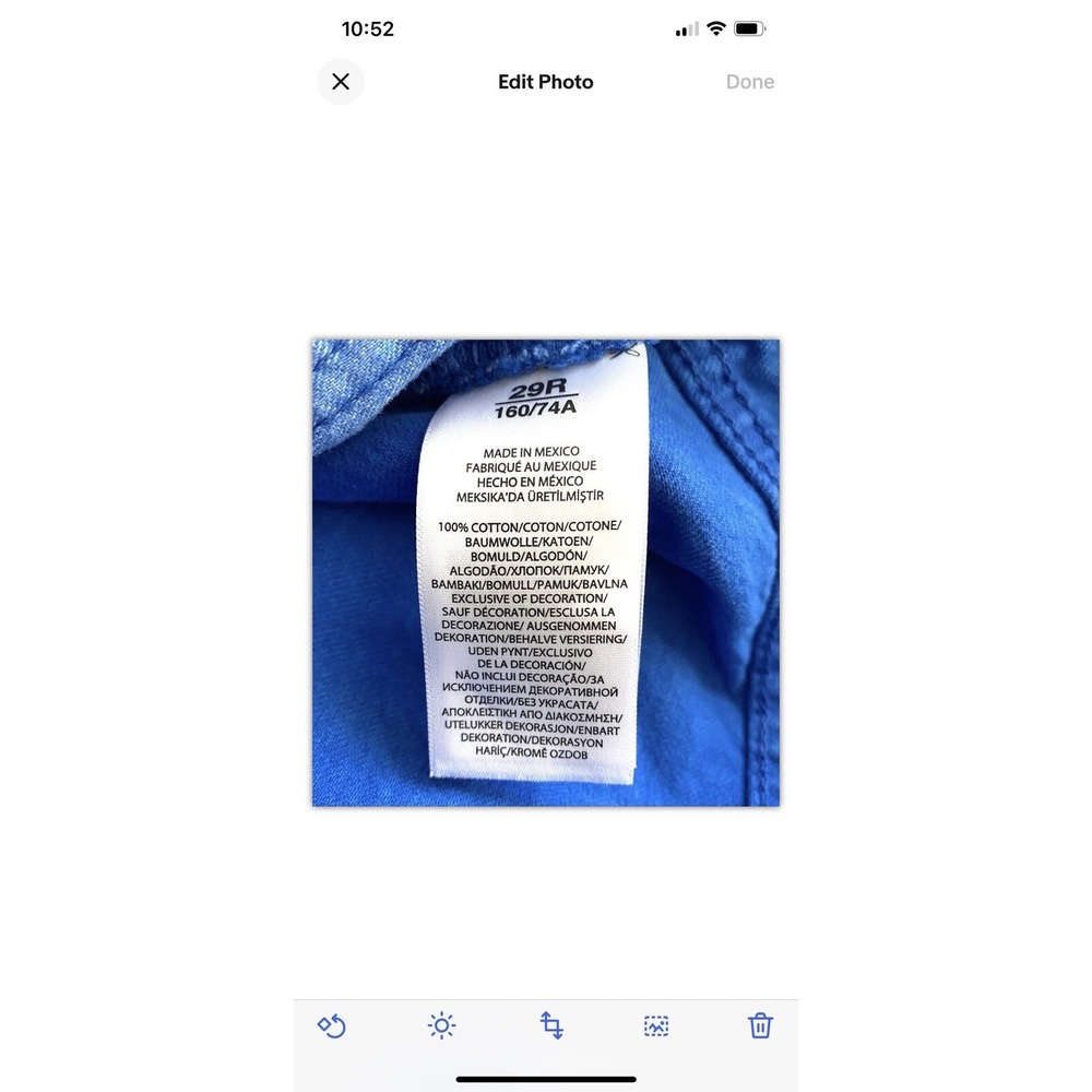Polo Ralph Lauren Jeans Women's 29 Blue The Callen High Rise Slim Button Fly New - Picture 9 of 9
